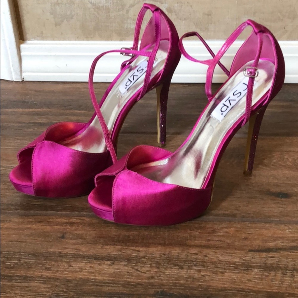 Platform Fuchsia pink heels